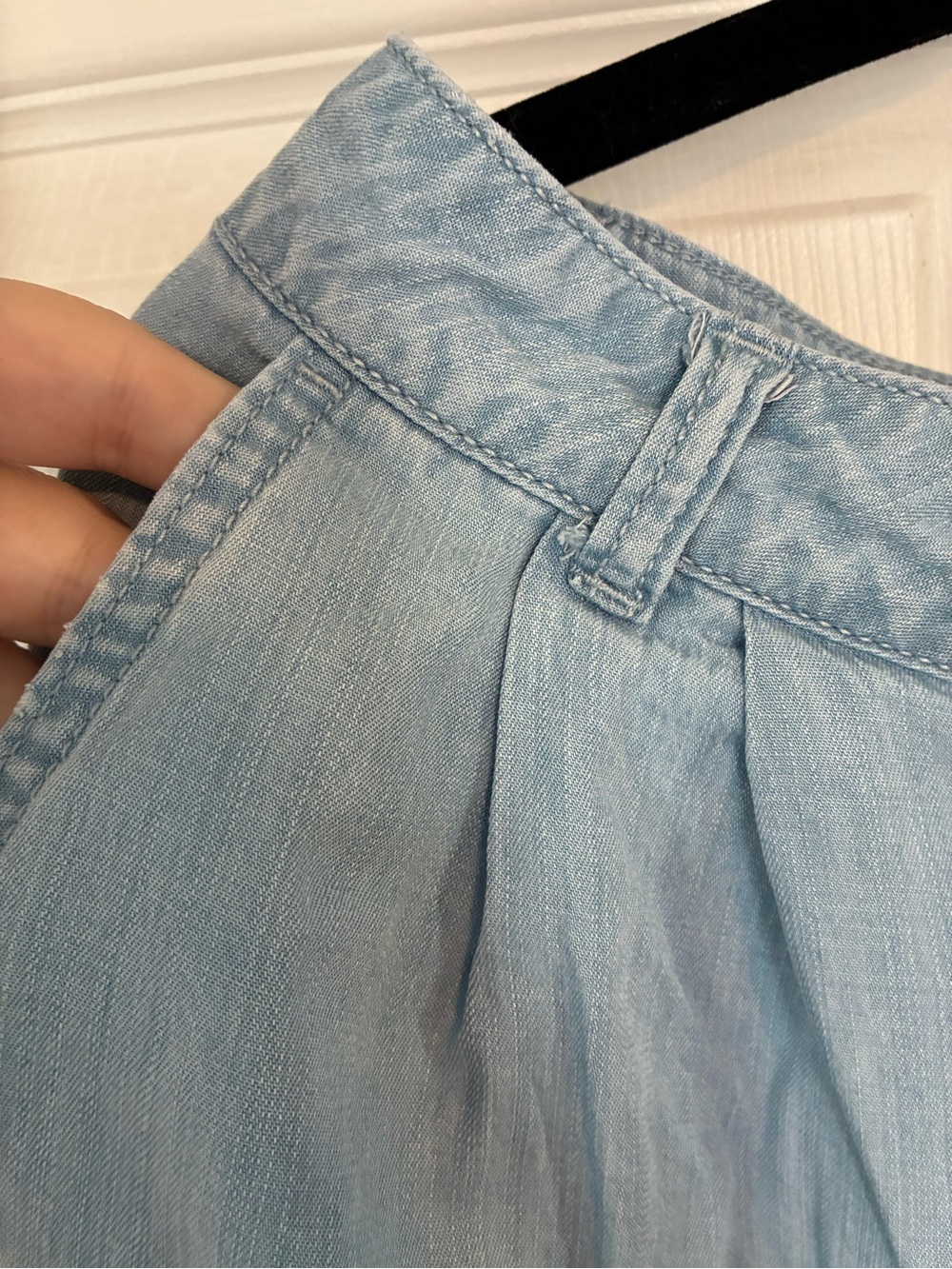 Blue Beachy Wide Leg Pants Baggy - Picture 5 of 11